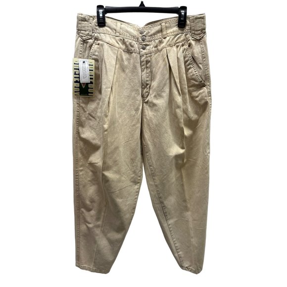Bugle Boy Other - Vintage Deadstock Bugle Boy Light Tan Pants 34
